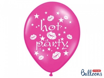 Rózsaszín Hot Party Lufi  50 darab