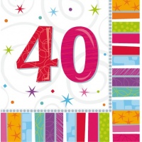 Születésnapi szalvéta - 40